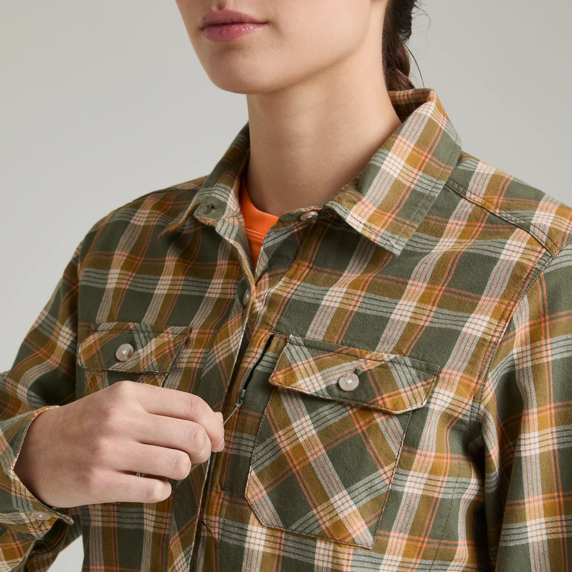 COTTON CHECK SHIRT WOMAN - Image 11