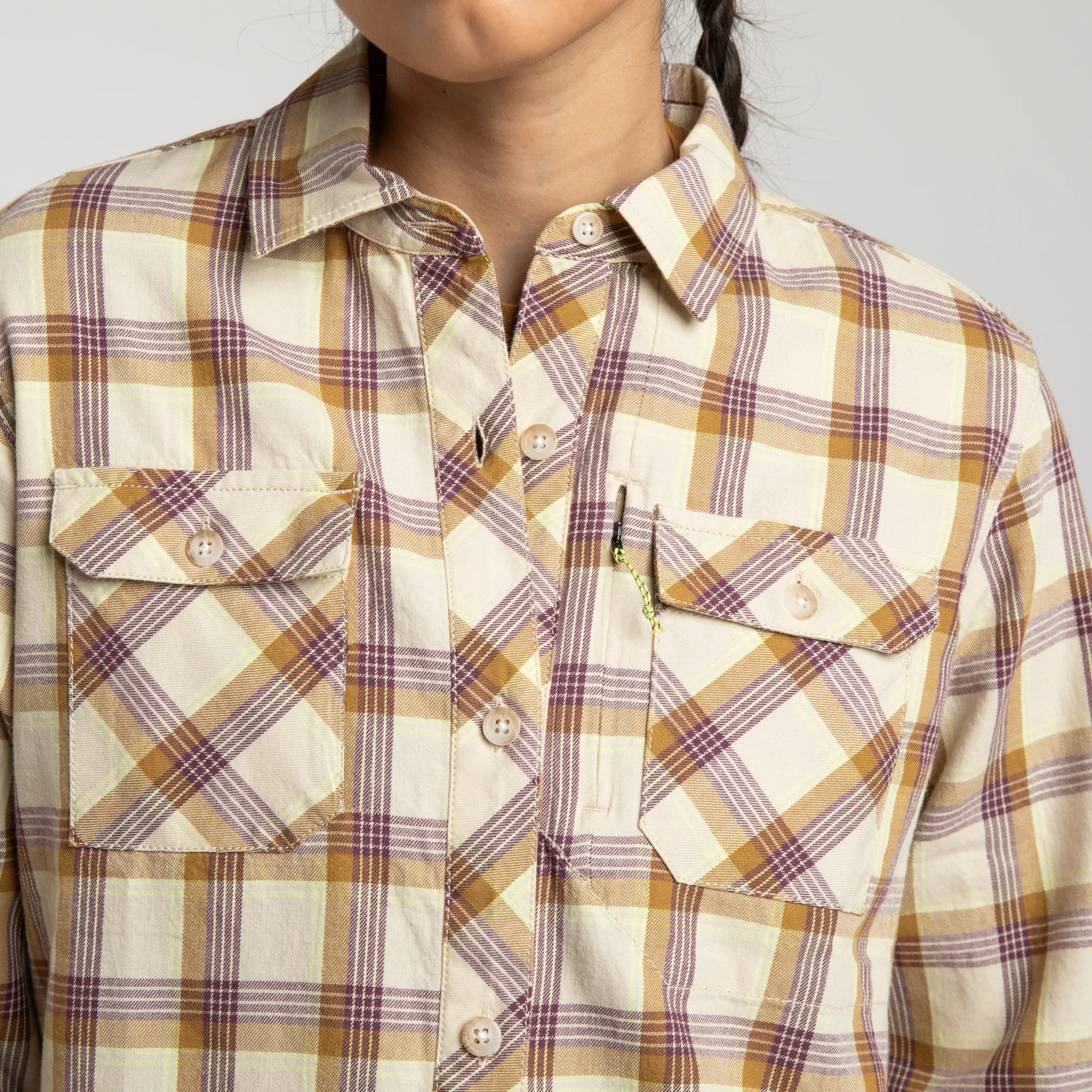 COTTON CHECK SHIRT WOMAN - Image 20