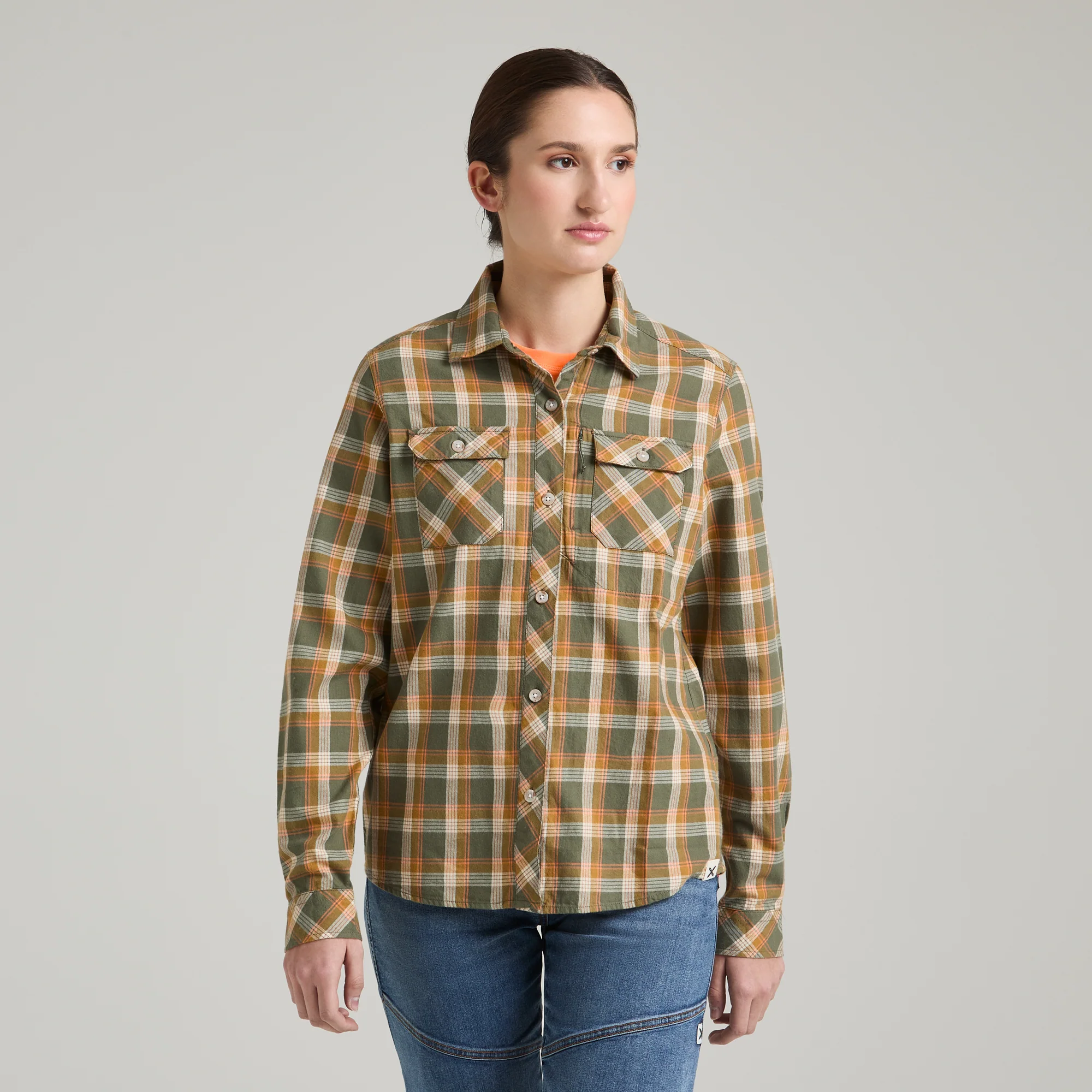 COTTON CHECK SHIRT WOMAN - Image 3