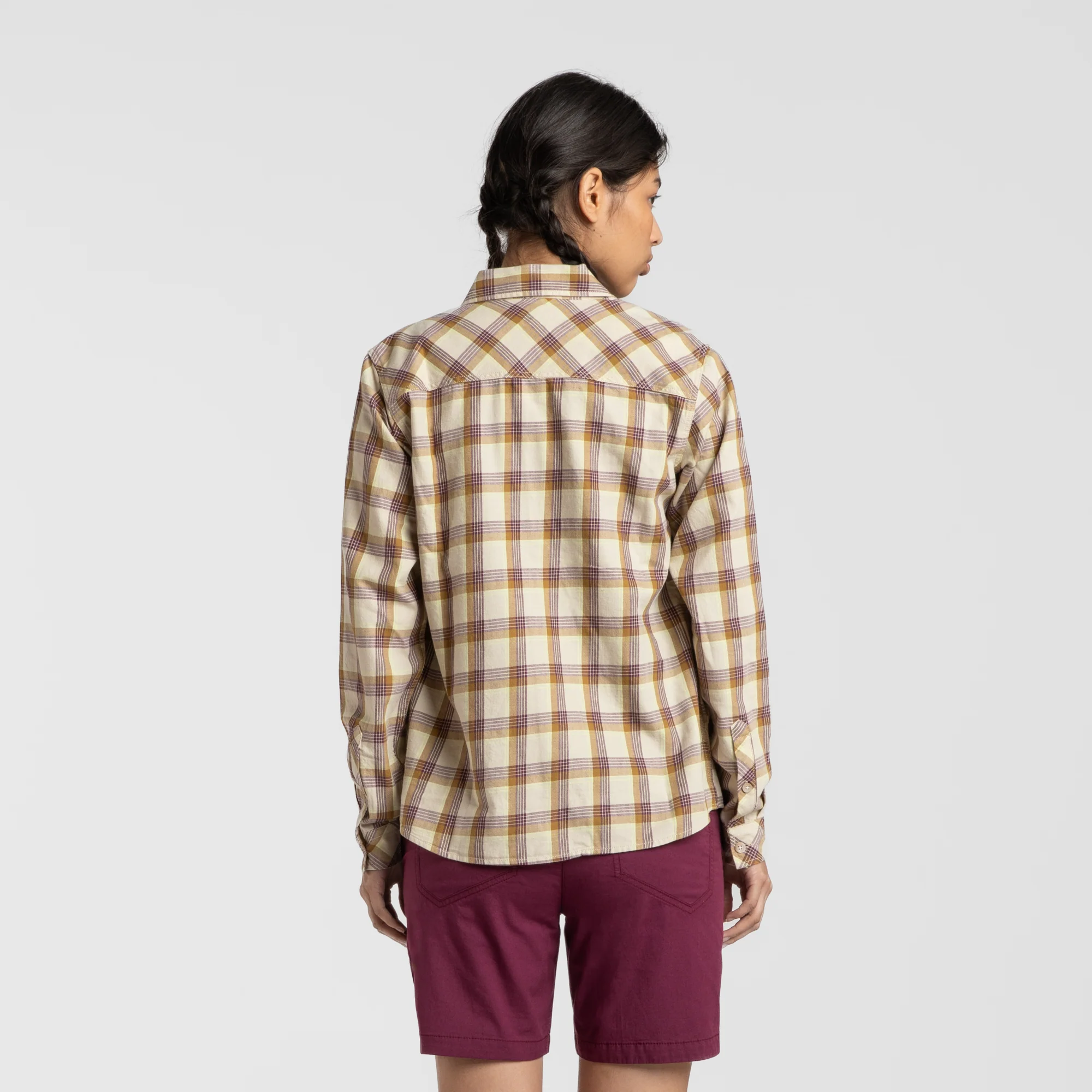 COTTON CHECK SHIRT WOMAN - Image 4