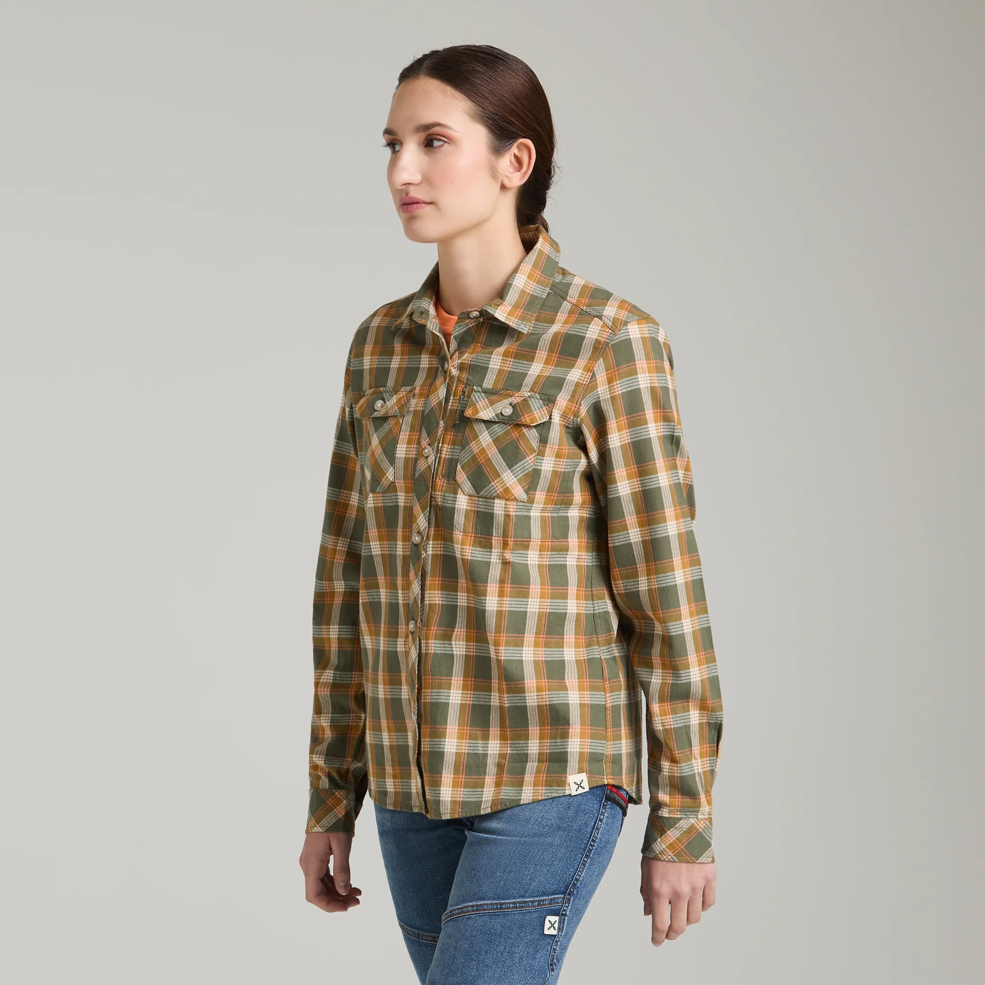 COTTON CHECK SHIRT WOMAN - Image 8