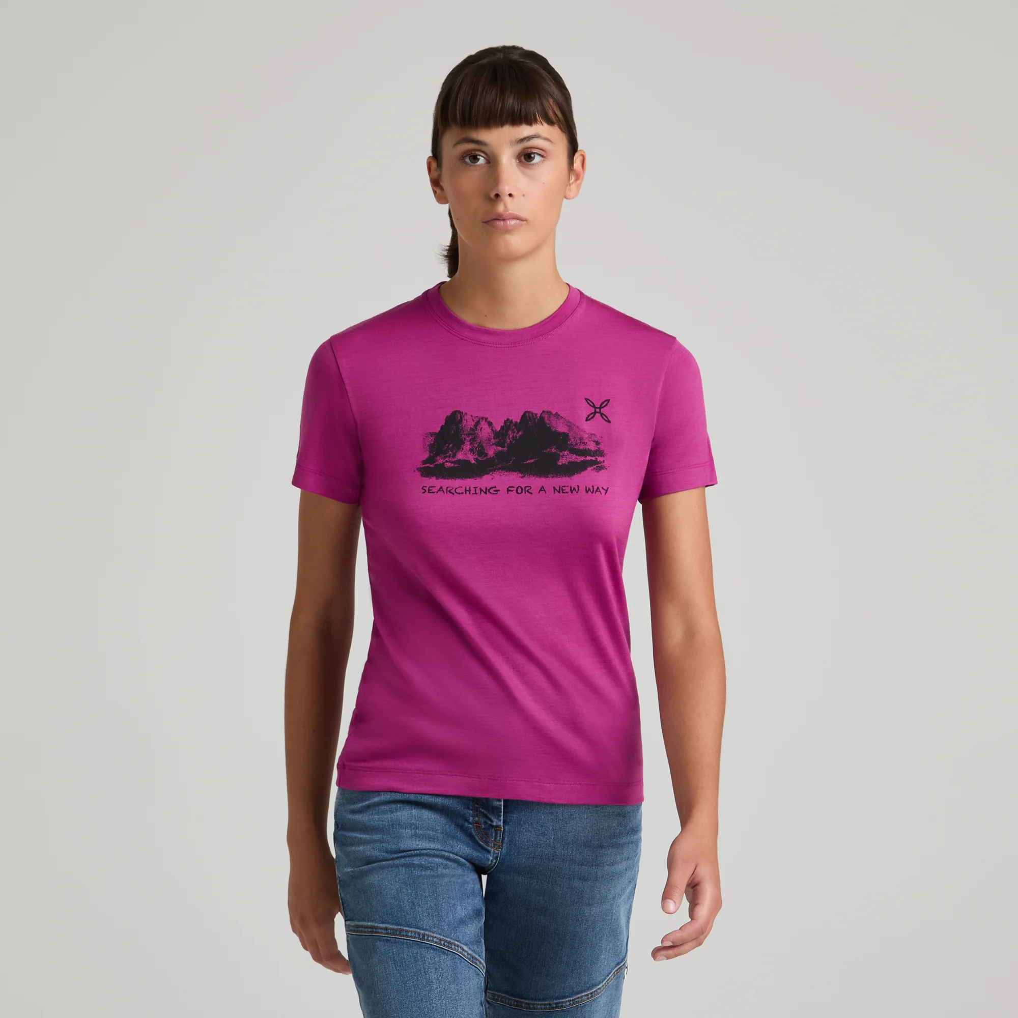 PEAKS MERINO T-SHIRT WOMAN - Image 2